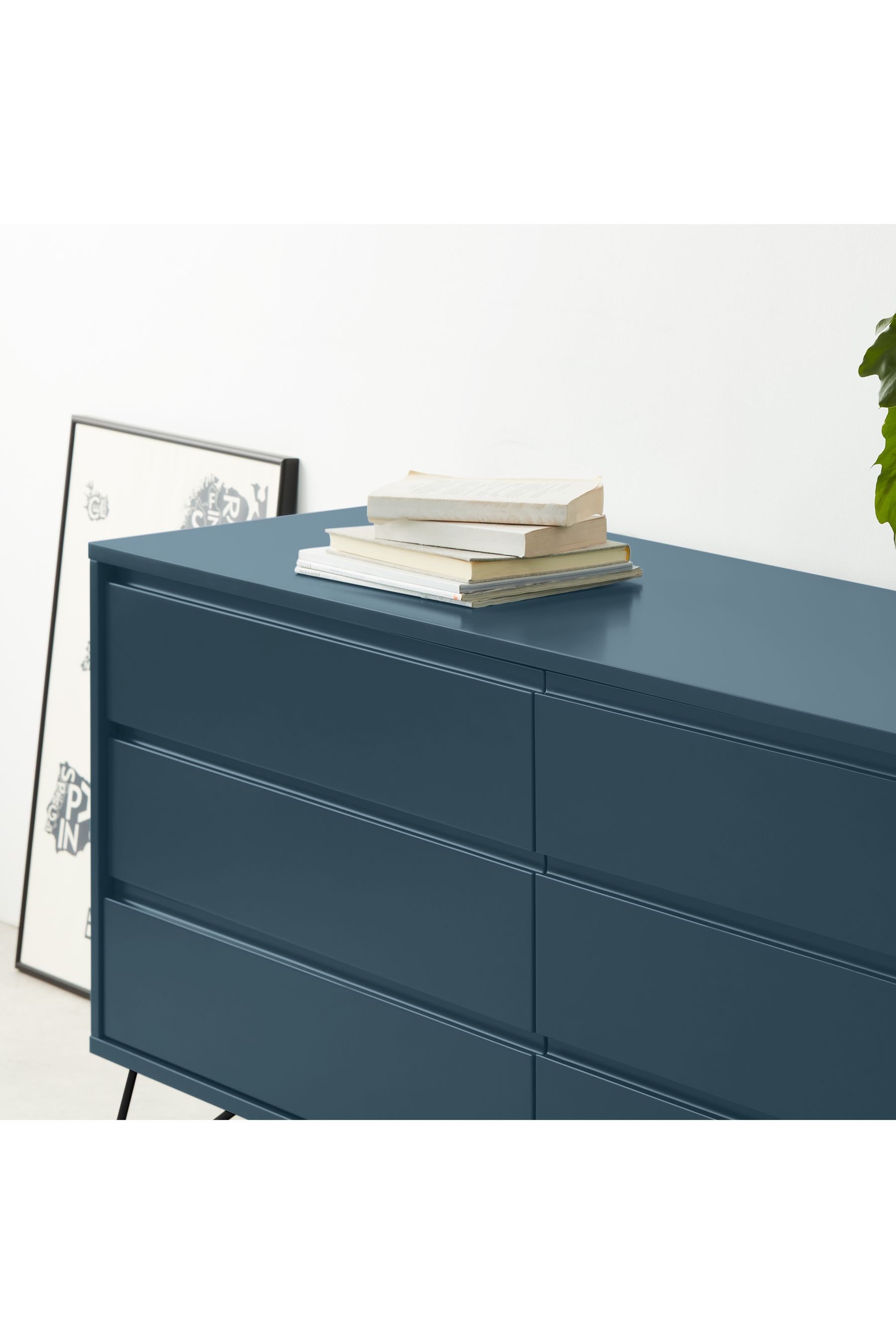 Buy MADE.COM Blue Elona Wide Chest of Drawers from the Next UK