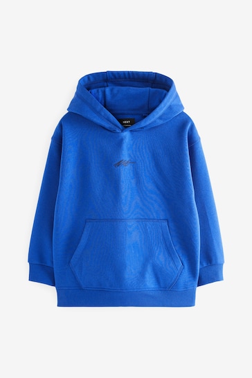 Buy Blue Plain Jersey Hoodie (3-16yrs) from the Next UK online shop