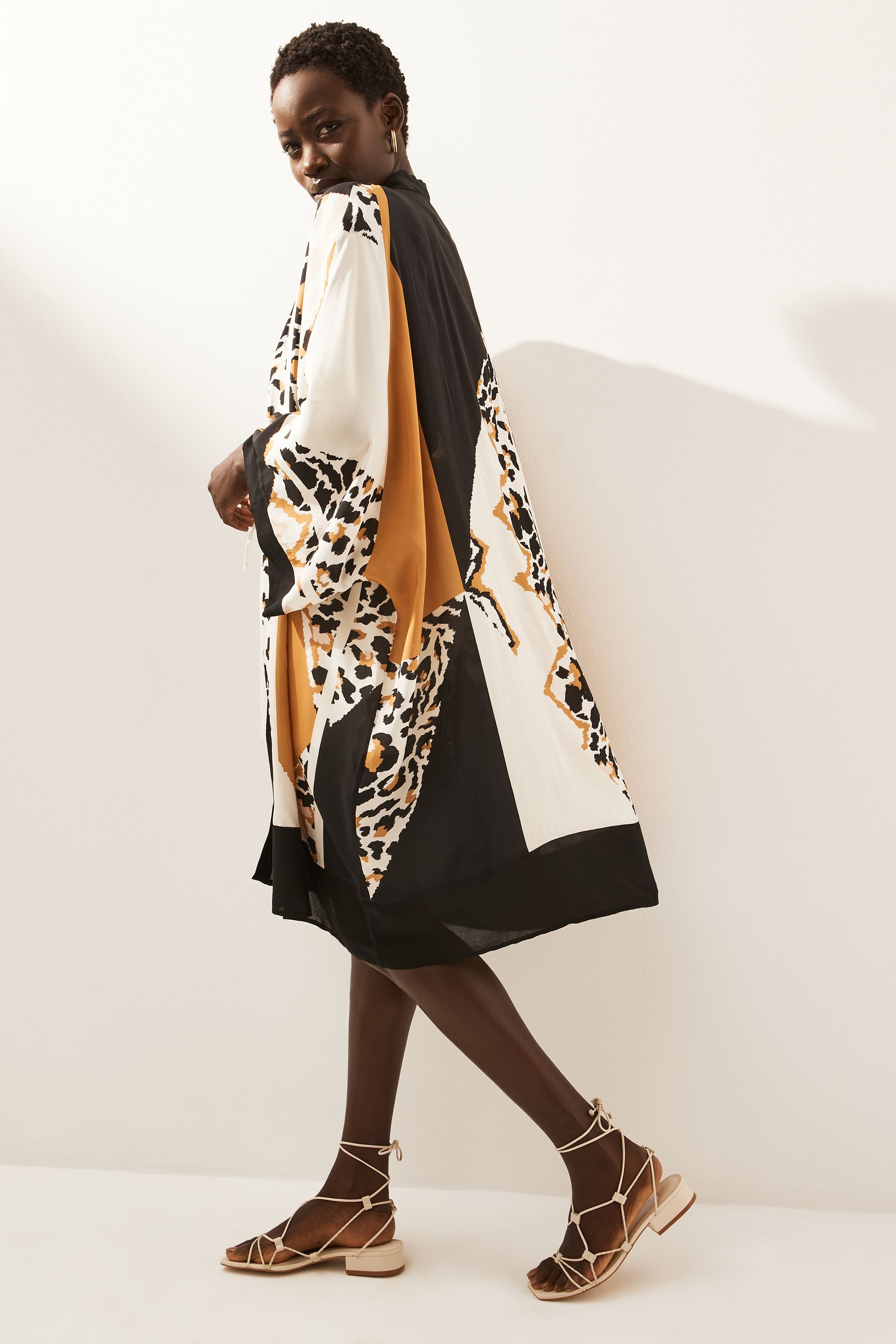 Buy Spliced Animal Longline Kimono Cover Up from the Next UK