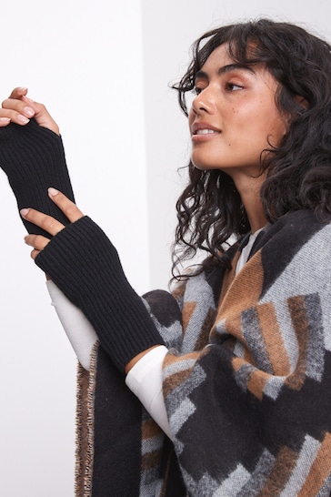 Black Collection Luxe 30% Cashmere Handwarmer Gloves