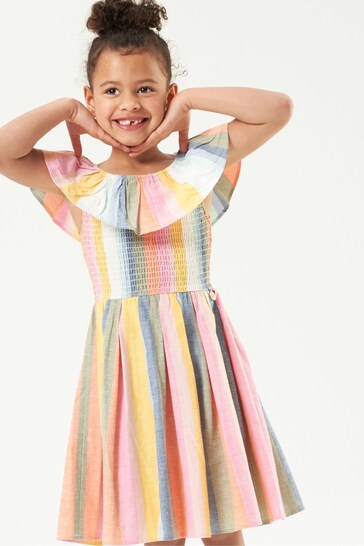 Angel & Rocket Rainbow Elsie Stripe Midi Sun Dress