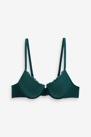Buy Pink/Green Push Up Pad Plunge Lace Bras 2 Pack from the Next UK online  shop