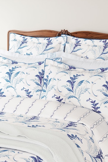 V&A Blue Baroque Oxford Pillowcase