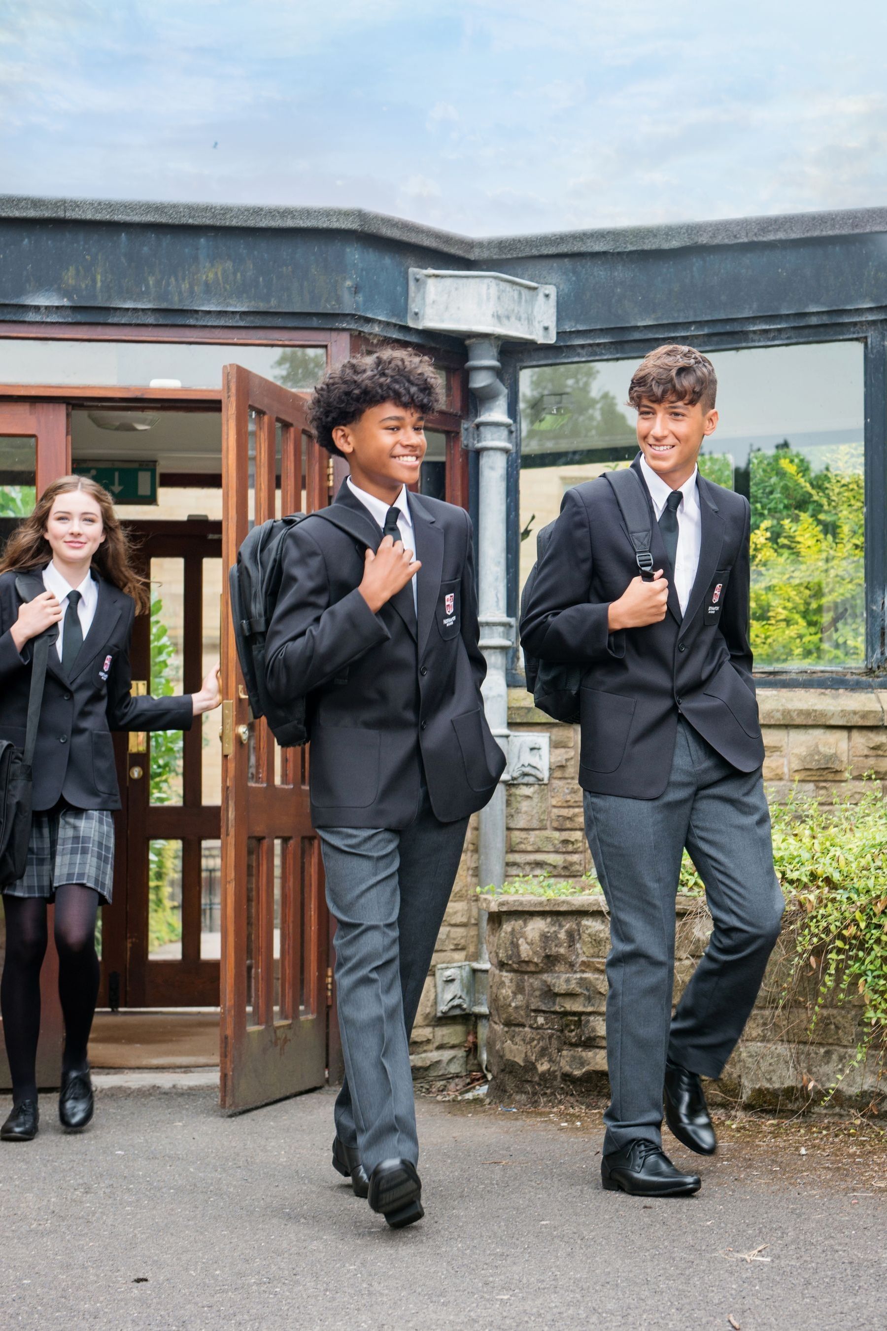 Boys grey hotsell school trousers