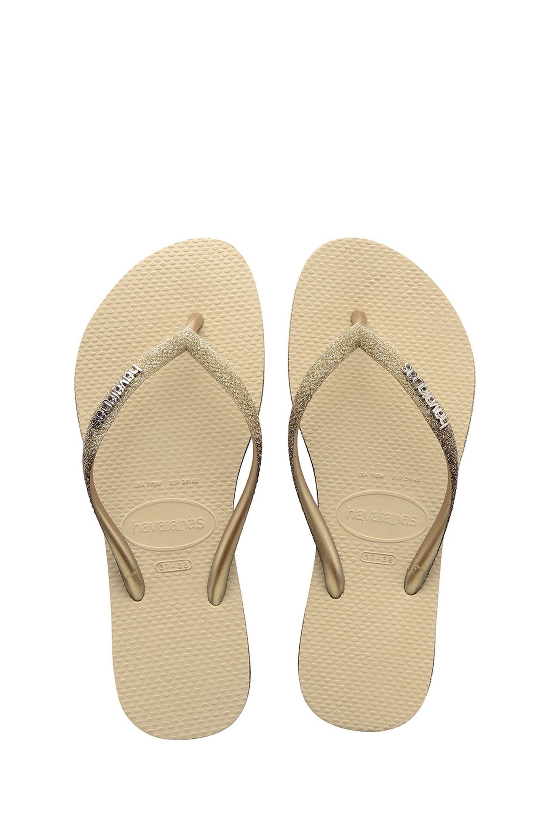 Havaianas glitter hotsell gold
