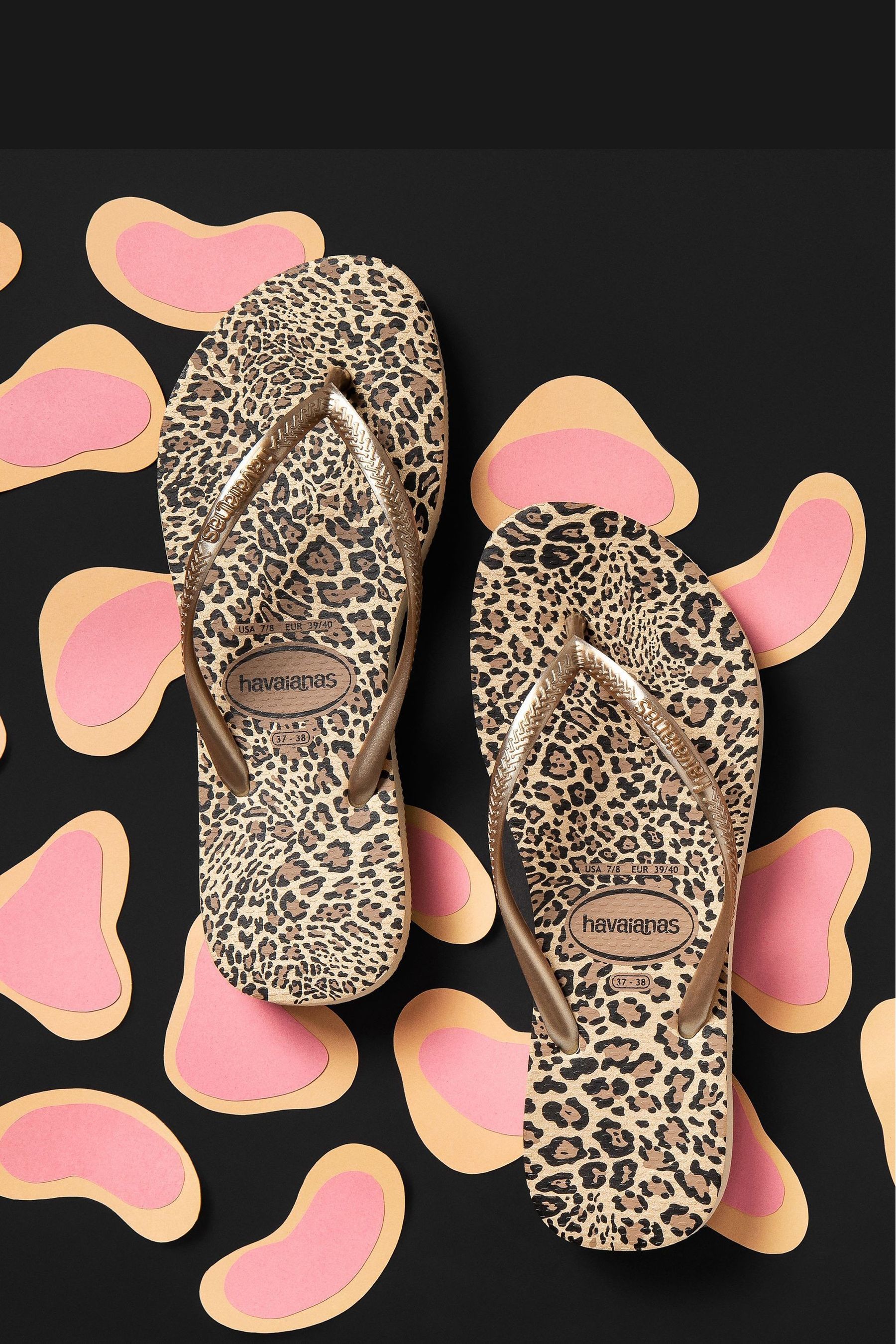 Leopard print havaianas store uk