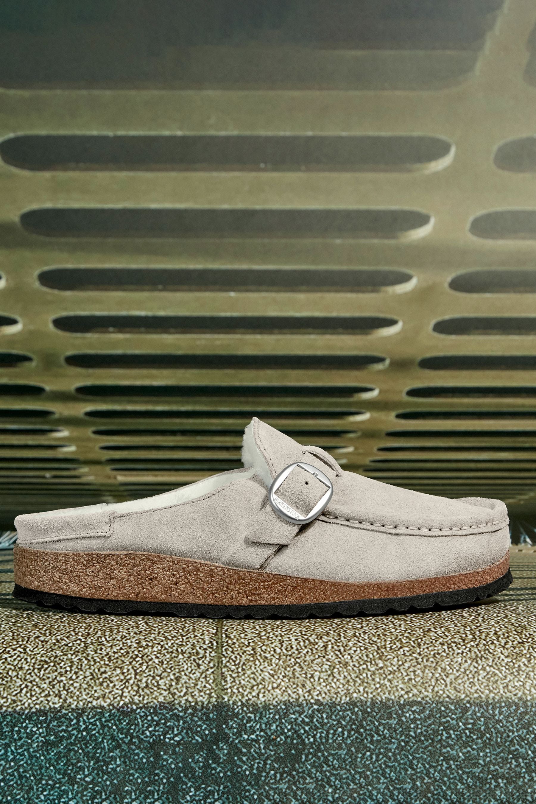 Buy Birkenstock Buckley Suede Shearling Clogs from the Next UK