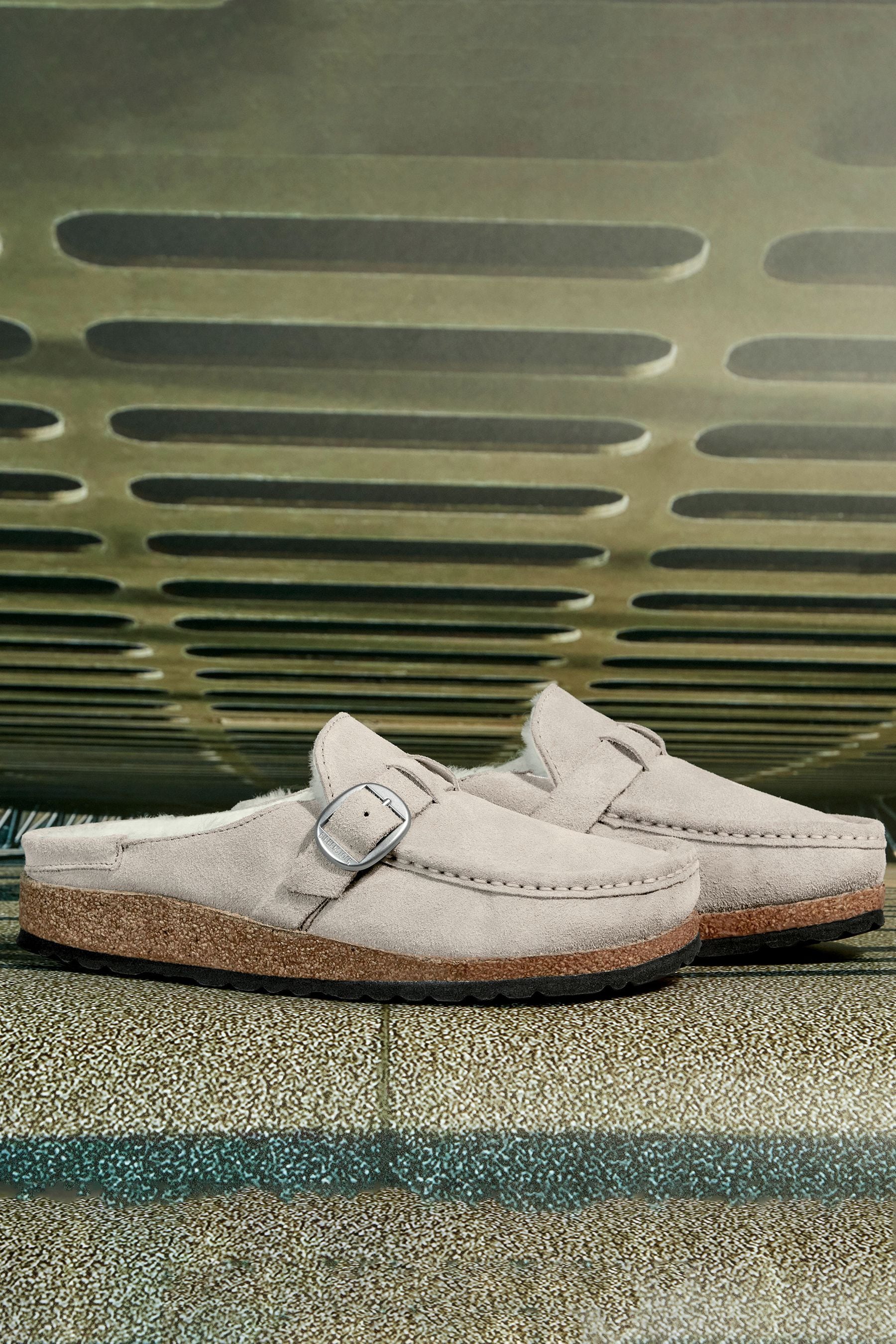 Buy Birkenstock Buckley Suede Shearling Clogs from the Next UK