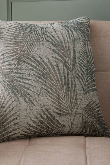 Hyperion Green Tamra Palm Piped Cushion