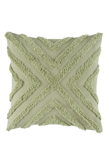 Pineapple Elephant Green Diamond Tufted Cotton Cushion