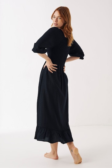 FatFace Black Adele Midi Dress