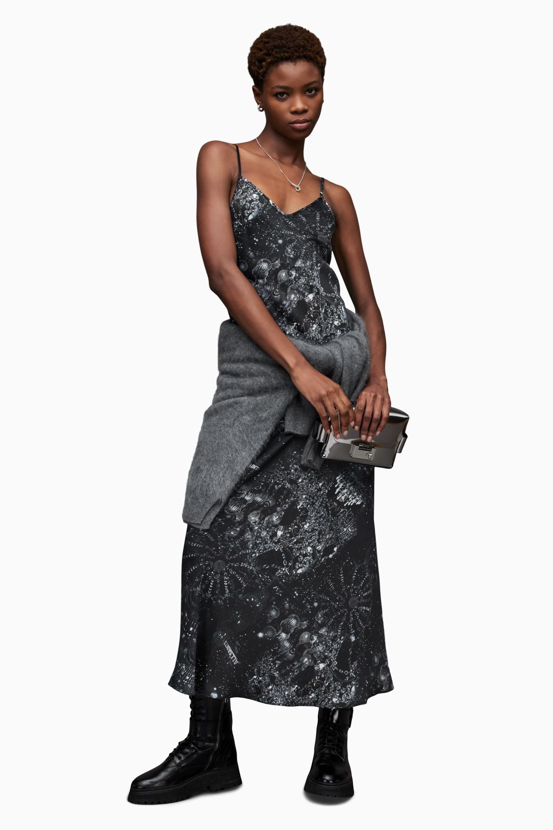 Buy All Saints Bryony Liza Black Dress from the Next UK online shop