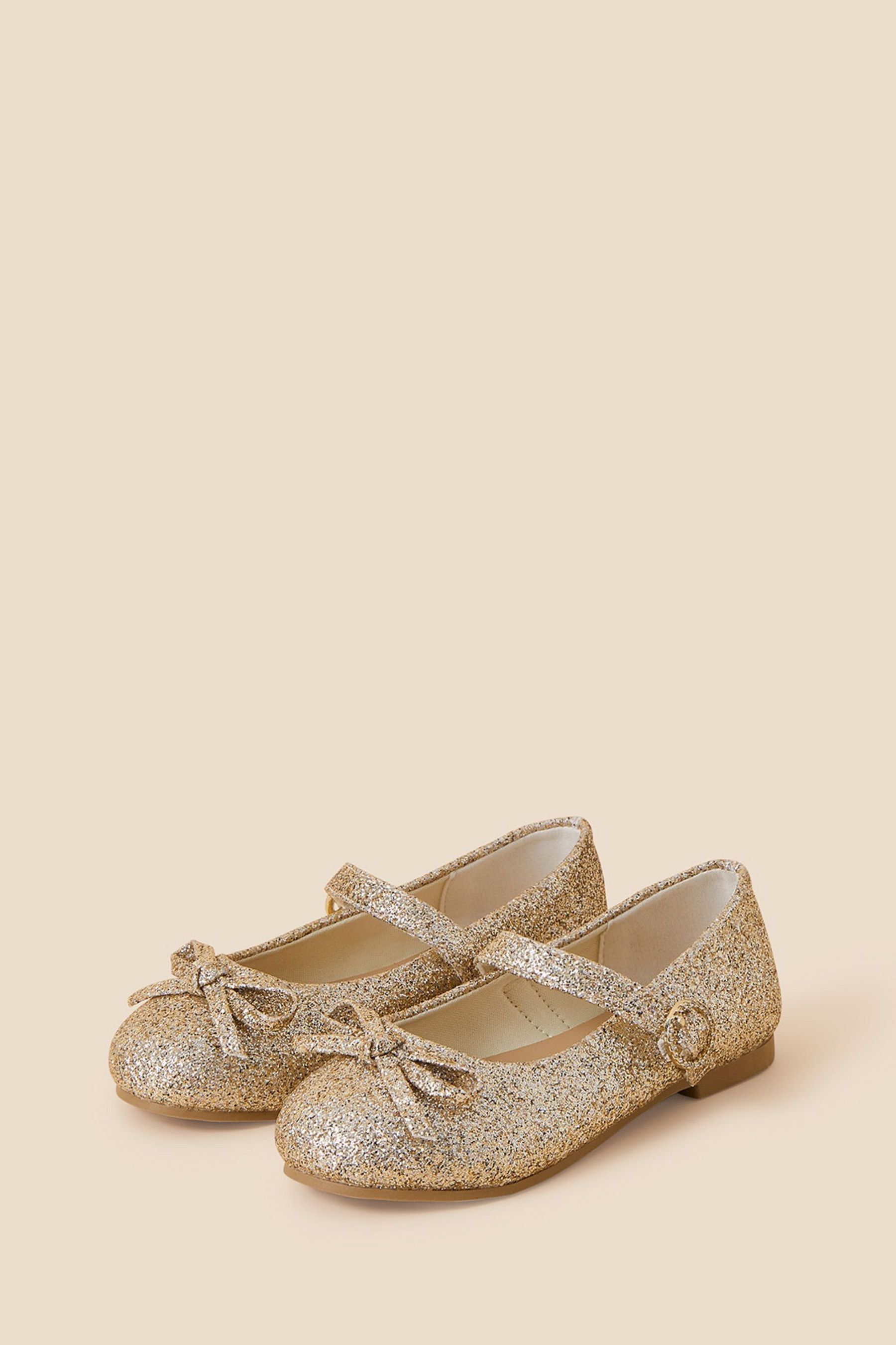 Kids gold store ballet flats