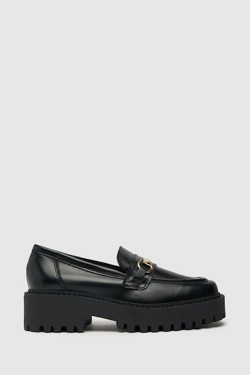 Schuh Lyla Black Leather Snaffle Shoes