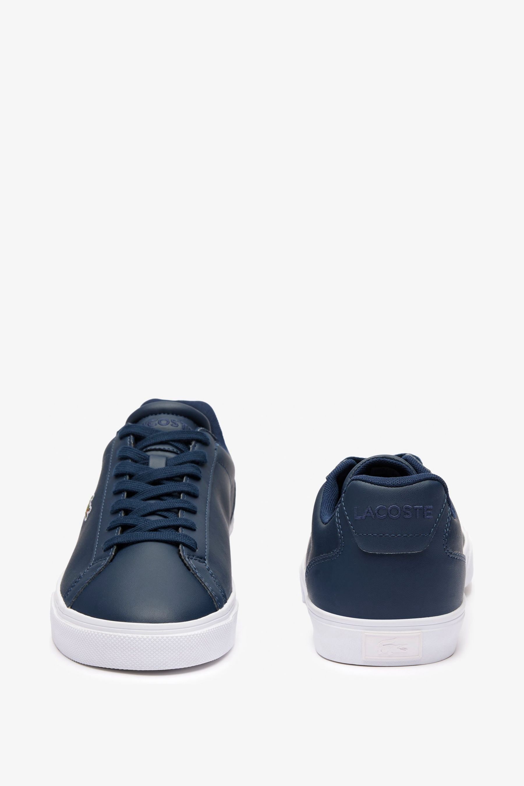 Lacoste lerond store navy leather