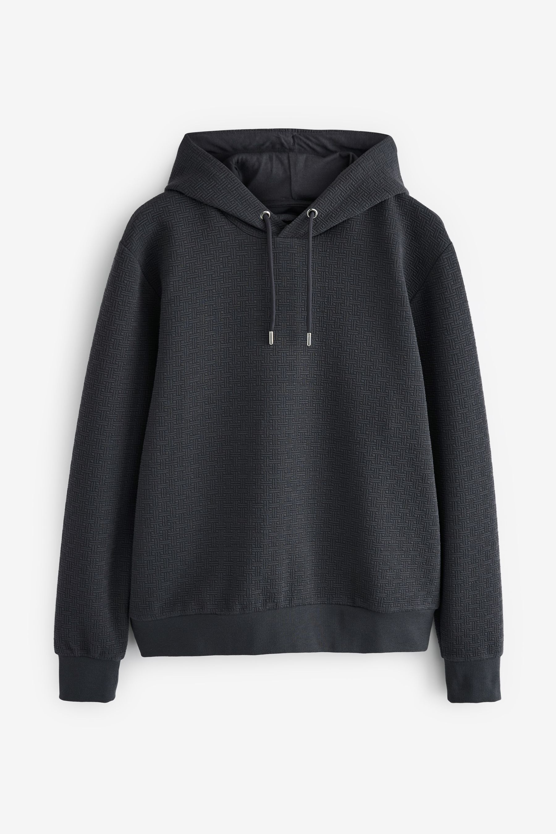 Buy Charcoal Grey Hoodie Premium Textured Overhead Hoodie from the