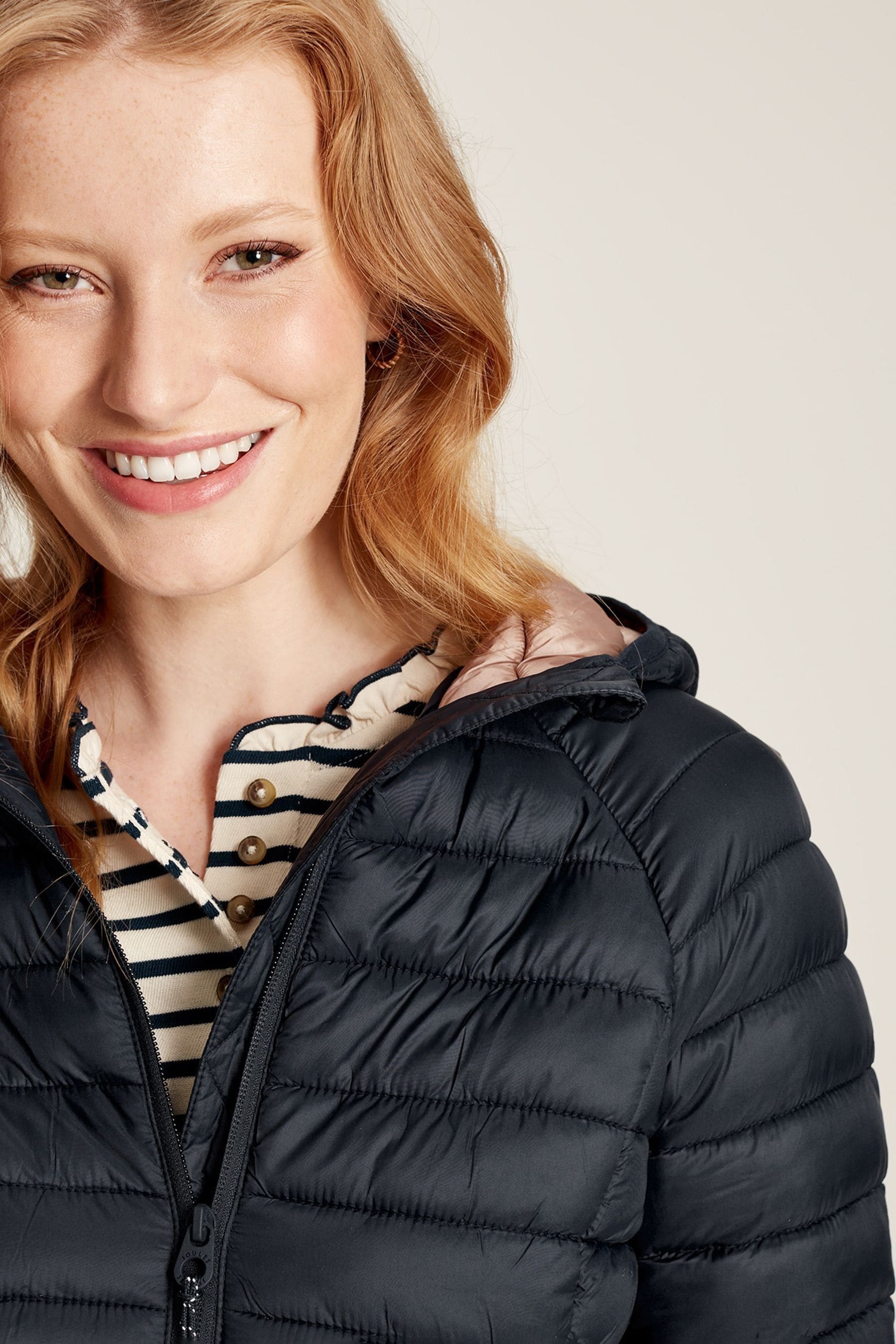 Joules Bramley Navy Showerproof Packable Padded Jacket