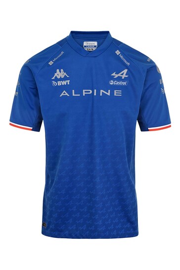 Fanatics Blue BWT Alpine F1 Team Fernando Alonso 2022 Driver T-Shirt
