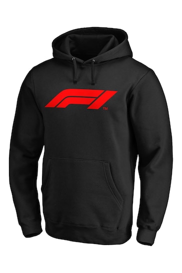 Fanatics Black Formula 1 Essentials Logo Overhead Hoodie
