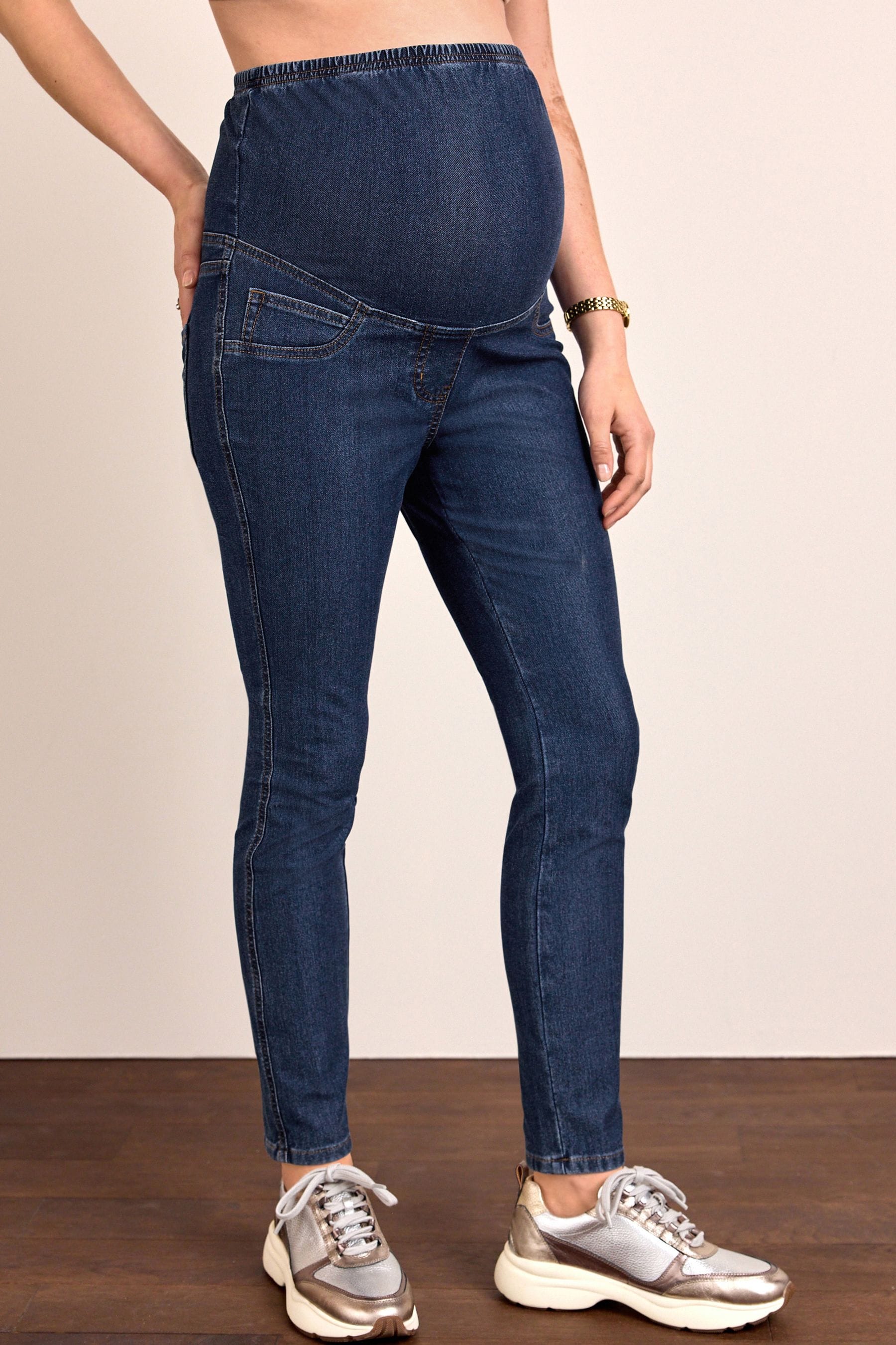 Maternity denim store look leggings