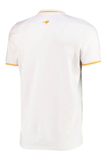 Castore White Fanatics McLaren Polo Shirt