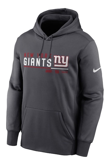 Nike Grey Fanatics NFL New York Giants Thermal Pullover Hoodie