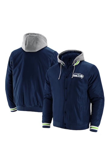 Fanatics Blue NFL Seattle Seahawks Fanatics Branded Sateen Jacket