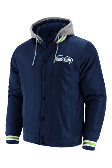 Fanatics Blue NFL Seattle Seahawks Fanatics Branded Sateen Jacket