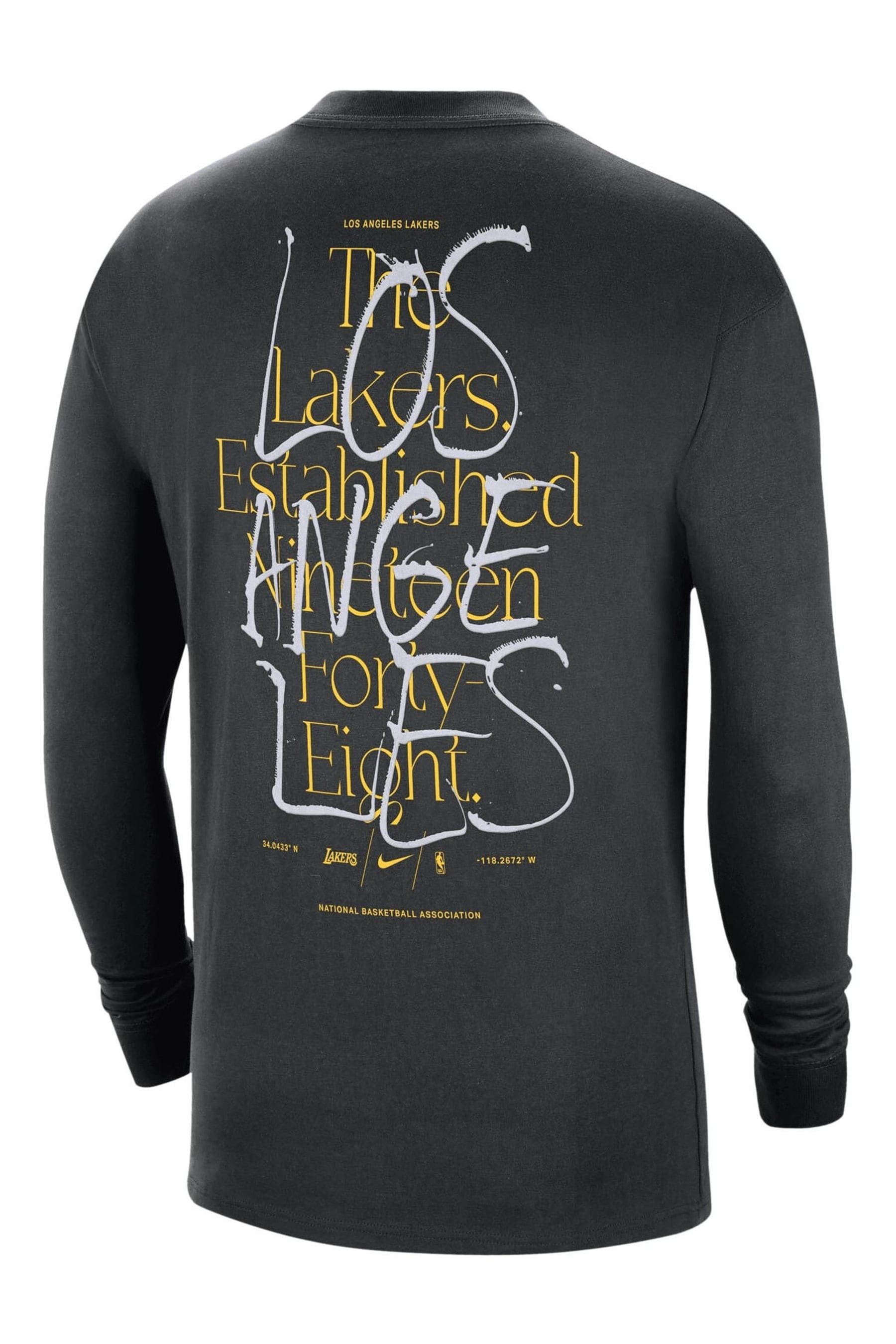 Lakers long cheap sleeve shirt nike