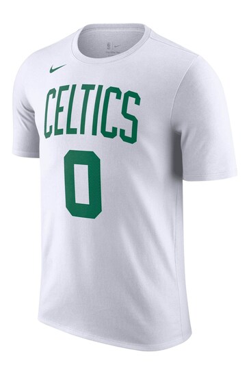 Nike White Fanatics Boston Celtics Jayson Tatum Name & Number Association T-Shirt