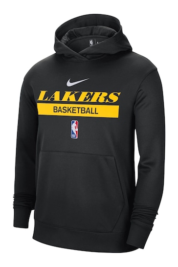 Nike Black Fanatics Los Angeles Lakers Nike Spotlight Fleece Overhead Hoodie