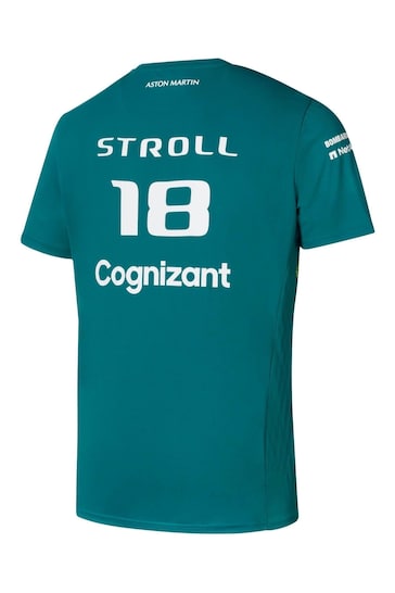 Fanatics Green Aston Martin Cognizant F1 2022 Official Team Driver Lance Stroll T-Shirt