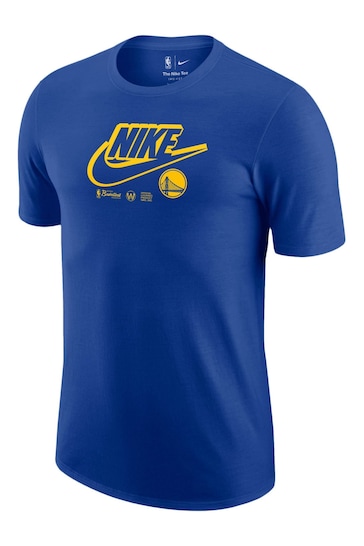 Nike Blue Fanatics State Warriors Nike Essential Logo T-Shirt