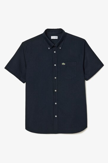 Buy Lacoste Short Sleeve Oxford Shirt from the Next UK online shop