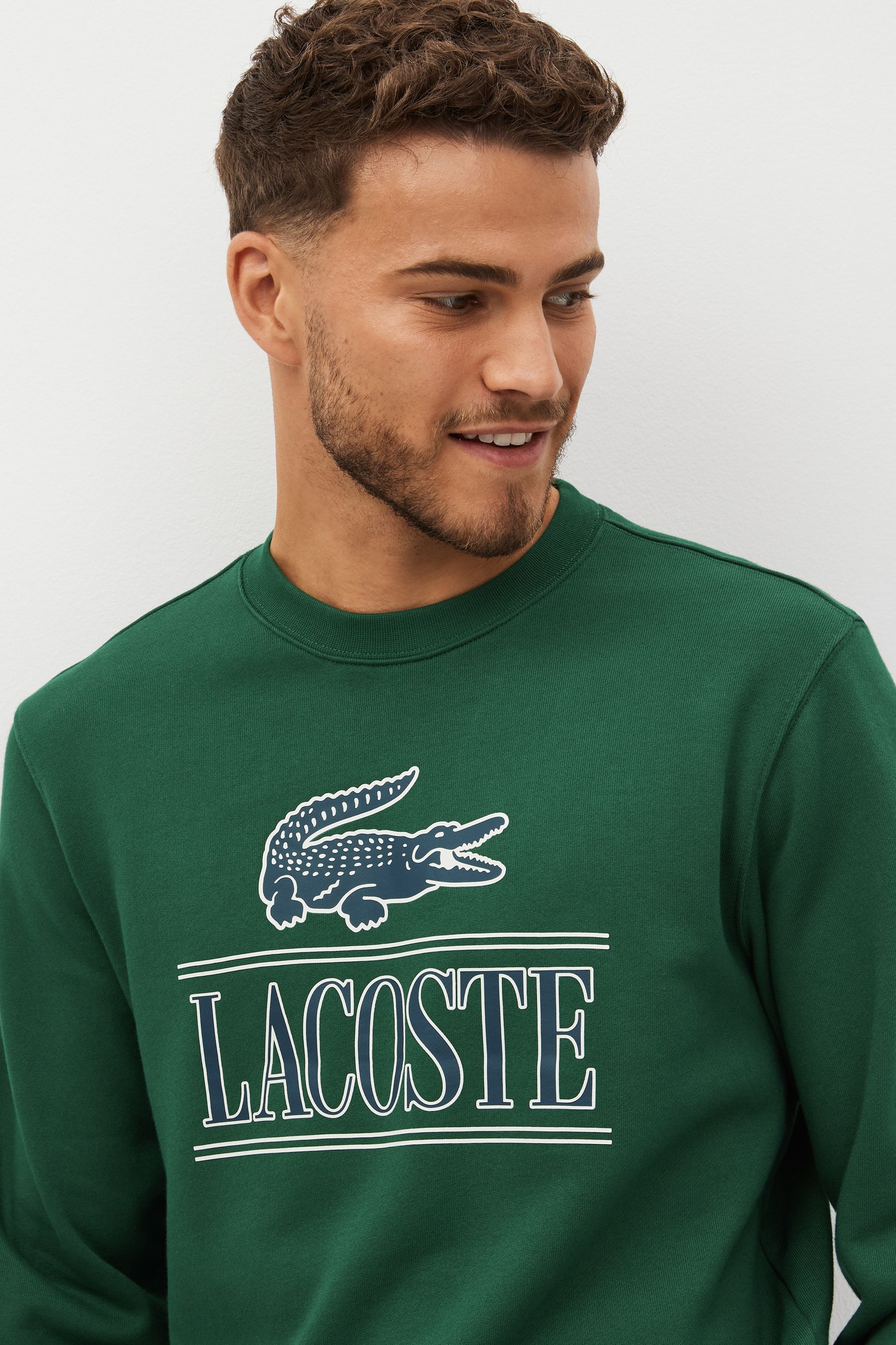 Lacoste deals green sweatshirt