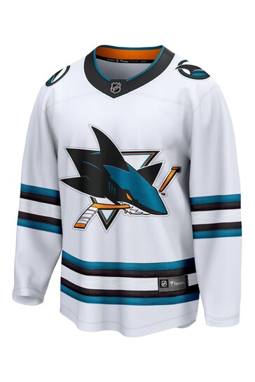 Fanatics San Jose Sharks Fanatics Branded Away Breakaway White Jersey