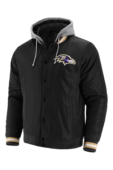 Fanatics NFL Baltimore Ravens Branded Sateen Black Jacket
