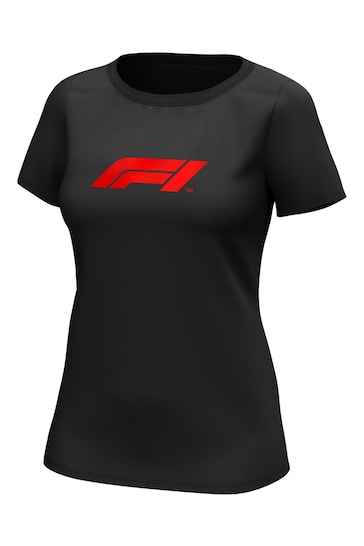 Fanatics Womens Black Formula 1 Essentials Logo Graphic T-Shirt Womens