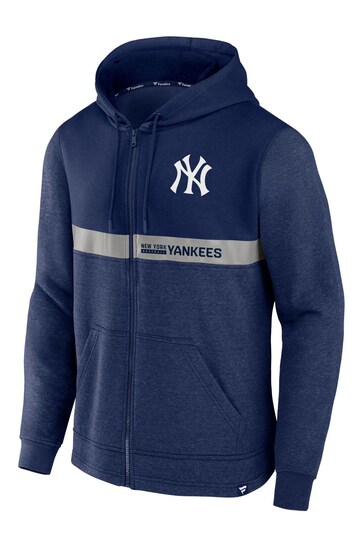 Fanatics Blue New York Yankees Iconic Fleece Full Zip Hoodie