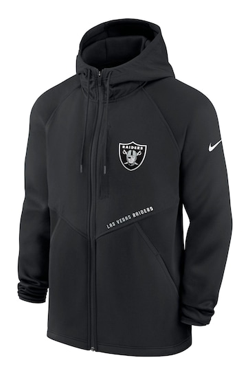 Buy Nike Black NFL Fanatics Las Vegas Raiders Field Full Zip Hoodie ...