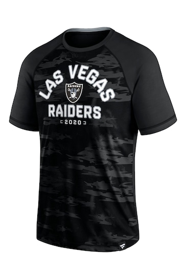 Fanatics Las Vegas Raiders Black Iconic Defender Short Sleeve T-Shirt