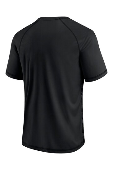 Fanatics NFL Las Vegas Raiders Black Iconic Defender Short Sleeve T-Shirt