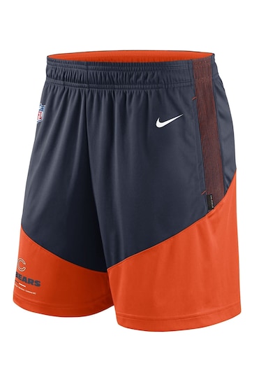 Nike Blue NFL Fanatics Chicago Bears On-Field Sideline Dri-Fit Knit Shorts
