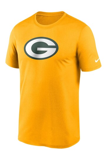 Nike Yellow NFL Fanatics Green Bay Packers Logo Legend T-Shirt