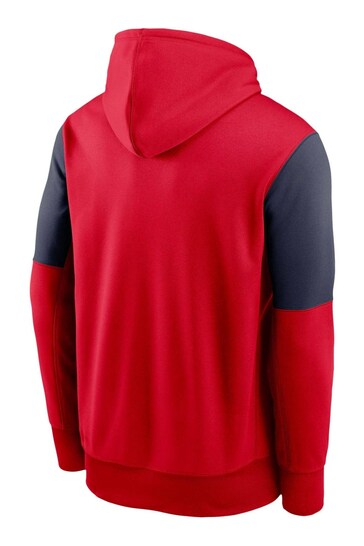 Nike Red NFL Fanatics New England Patriots Mascot Stack Pullover Hoodie