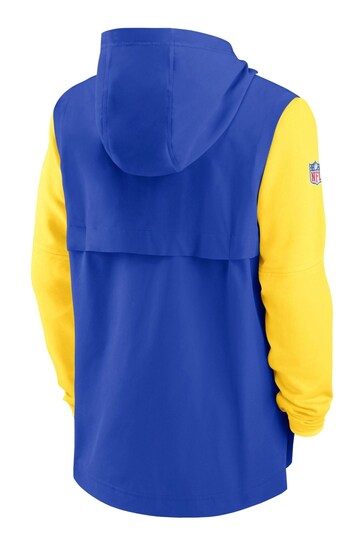 Nike Blue NFL Fanatics Los Angeles Rams Sideline Player Lightweight Jacket