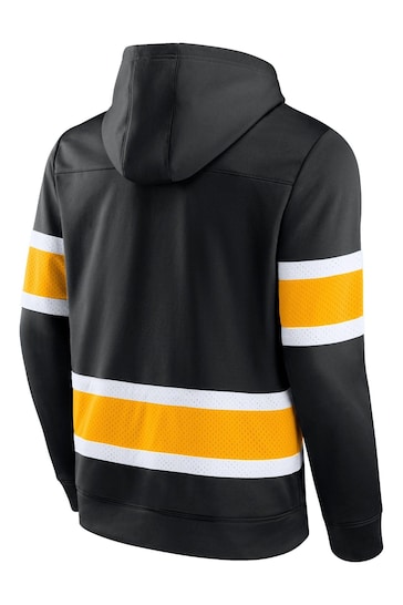 Fanatics Boston Bruins Branded Iconic NHL Exclusive Black Pullover Hoodie