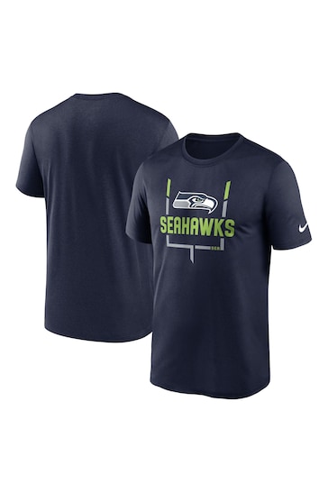 Nike Blue NFL Fanatics Seattle Seahawks Legend Goal Post T-Shirt