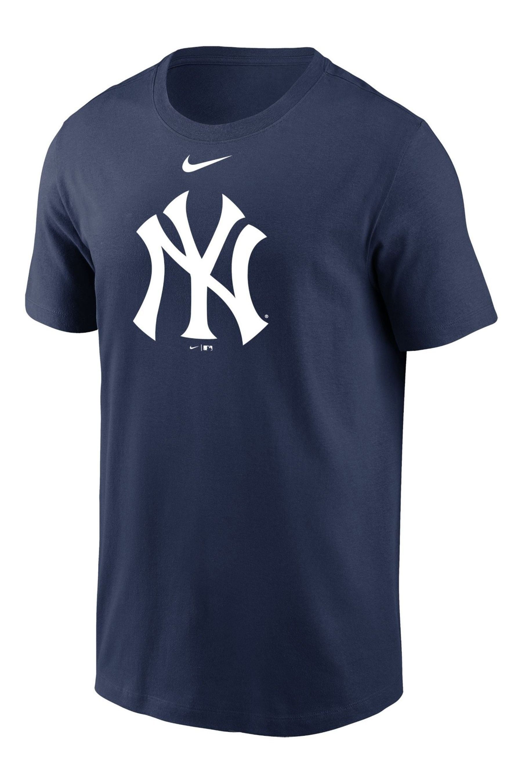 Buy Nike Blue Fanatics New York Yankees Nike Large Logo T Shirt