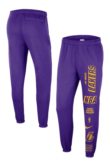 Nike Purple Fanatics Los Angeles Lakers Nike Courtside Joggers